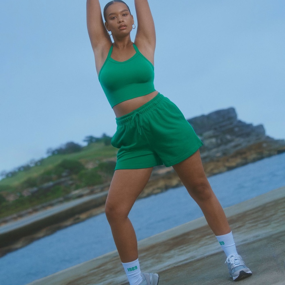 NWT green workout set SHORTS